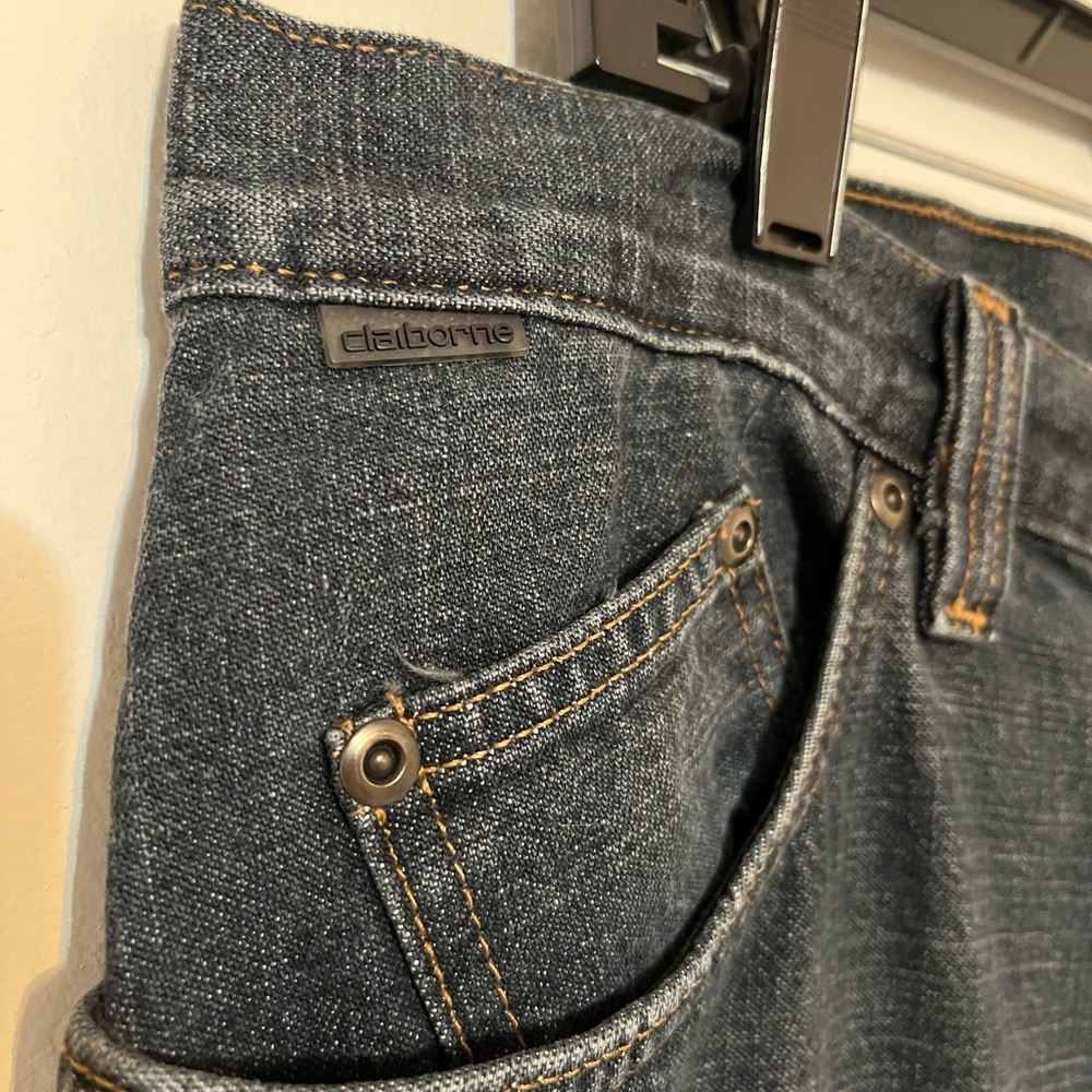 Claiborne Straight Leg Dark Wash Jeans 34x30